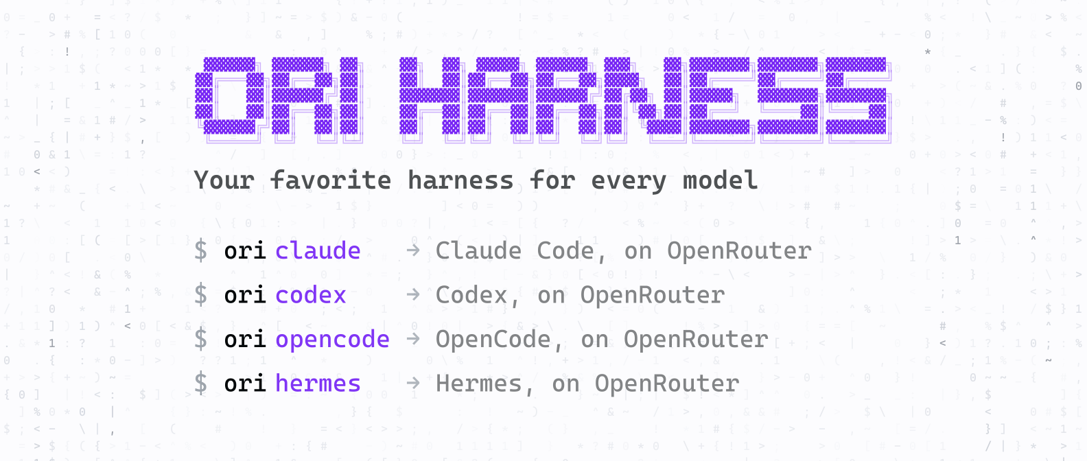Ori Harness: The Best Way to Use OpenRouter with Any Harness